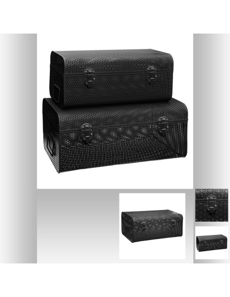 cantine met perforee noir gm