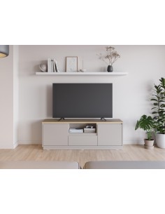 18262- meuble tv loreta 3t1n vison/chene