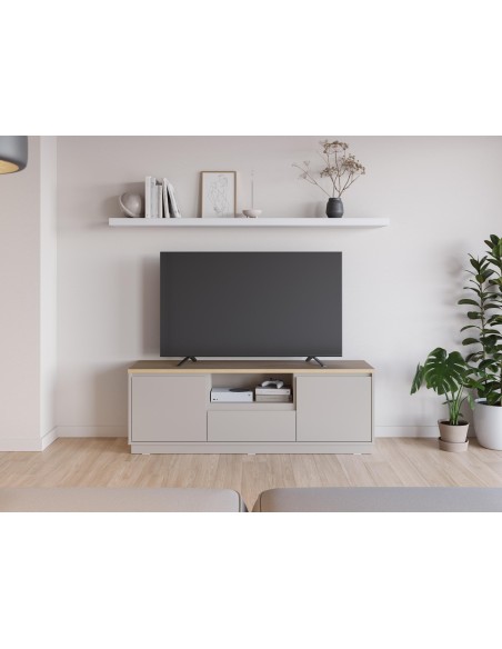 18262- meuble tv loreta 3t1n vison/chene