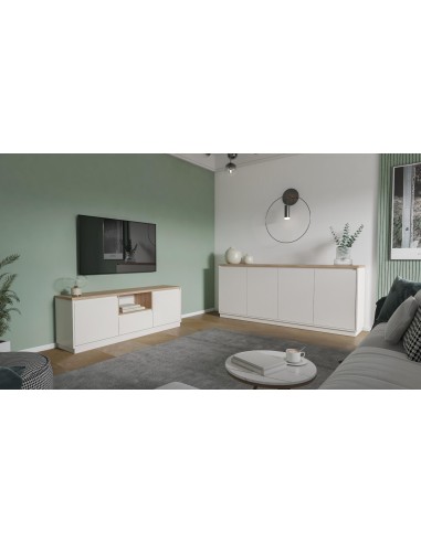 18265- buffet loreta 4p vison/chene