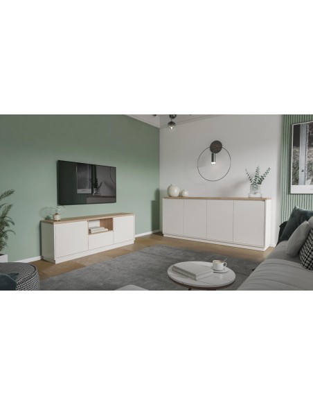 18265- buffet loreta 4p vison/chene