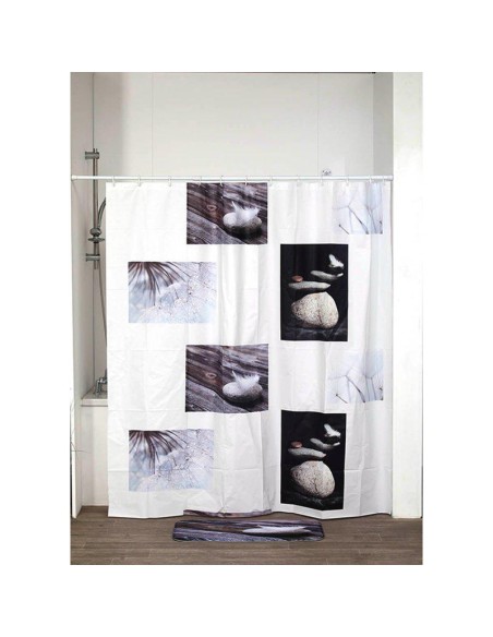 rideau de douche peva 180x180 cm - divine