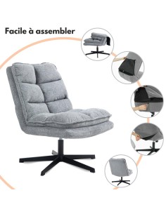 qs-d4607-1 - fauteuil moshi bleu canard