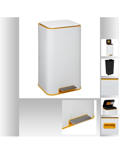 165404e - poubelle met 30l blc safir
