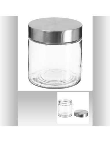 135296 - bocal ver+inox 0,75l nixo D. 11 x H. 12 cm