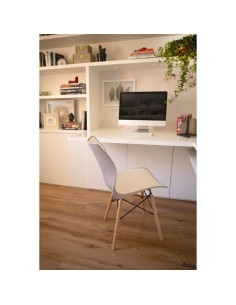 chaise maja taupe / blanc