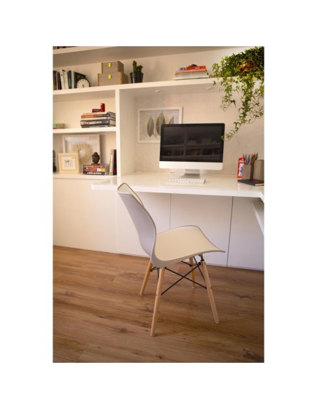 chaise maja taupe / blanc