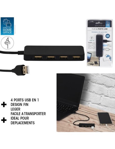 ht2136-hub multiport usb x4 m12