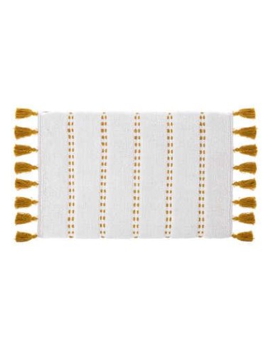 174631c - tapis pompom 50x75 ocre solar