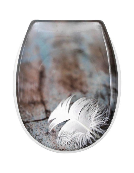 abattant wc thermodur 18 pouces attaches plastiques - divine