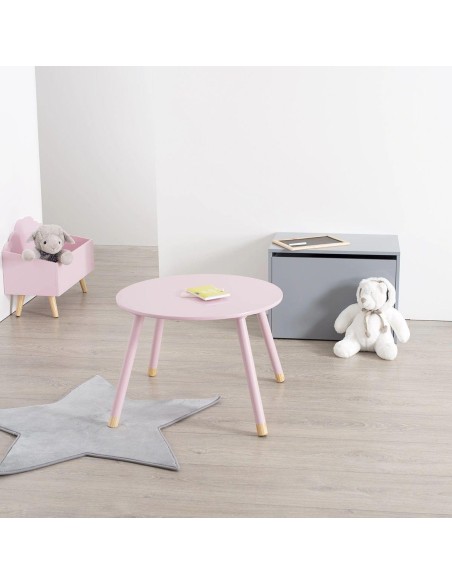 127152a - table ronde douceur rose d60