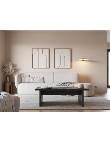 18758 - table basse rect. loana 120cm trv noir