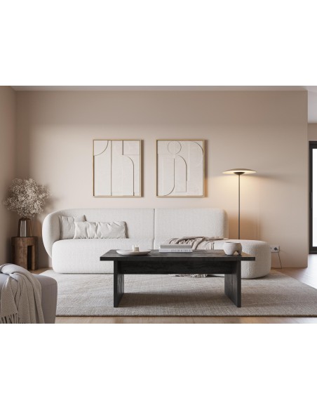 18758 - table basse rect. loana 120cm trv noir