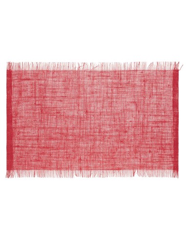 set table frange rouge 45x30 L. 44,8 x P. 30 x H. 0,1 cm
