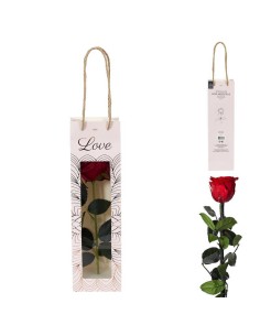 rose artificielle sur tige 30cm m24