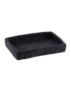 64120103 - porte savon polyresine rectangulaire effet pierre - noir