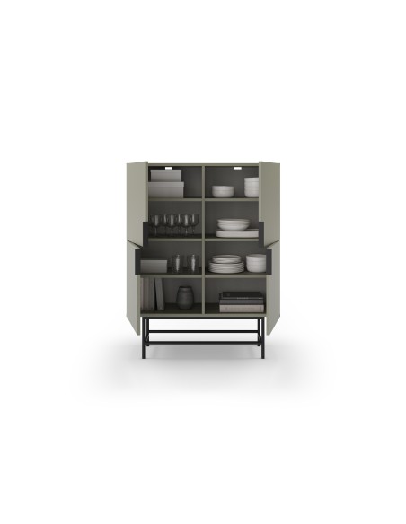 18370 - meuble aux.haut eldia 4p créme