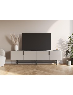 18368 - meuble tv eldia 4p 200cm créme