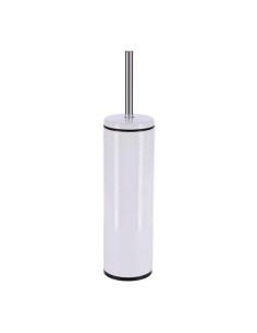 brosse wc metal - blanc