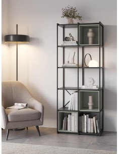 18095 - etagere anya 70cm noir box vert