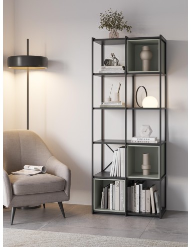 18095 - etagere anya 70cm noir box vert