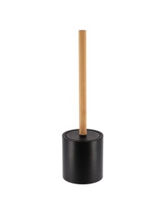 brosse wc noir tige bambou - noir/bambou