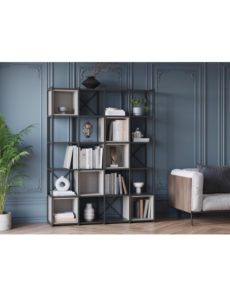 18090 - etagere anya 36cm noir box vert