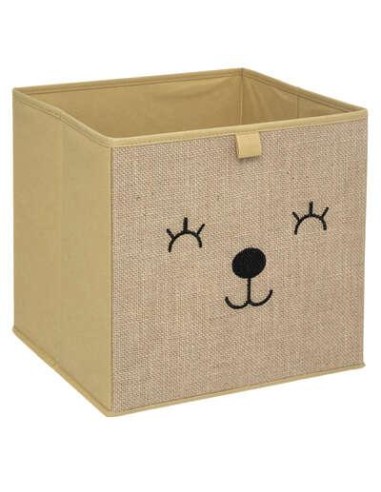 174305 - boite rgmt jute ourson 29x29