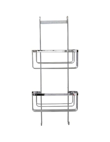 690999 - serviteur paroi de douche acier inoxydable 2 paniers + 2 crochets - chr