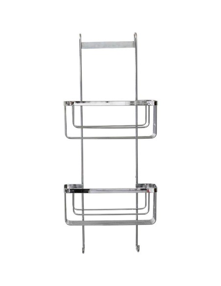 690999 - serviteur paroi de douche acier inoxydable 2 paniers + 2 crochets - chr