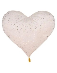 174334a - coussin forme coeur rose pomp