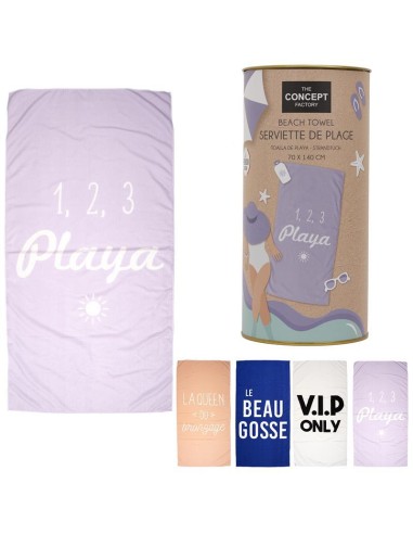 serviette de plage 70x140cm en tube m12