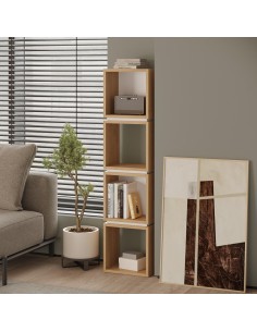 18277 - etagere lofty chene/vert 2 étagéres