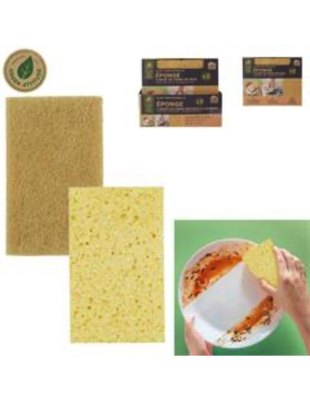 me2741 - eponge naturelle en fibre de bois x2 m24 a1/d12/m24