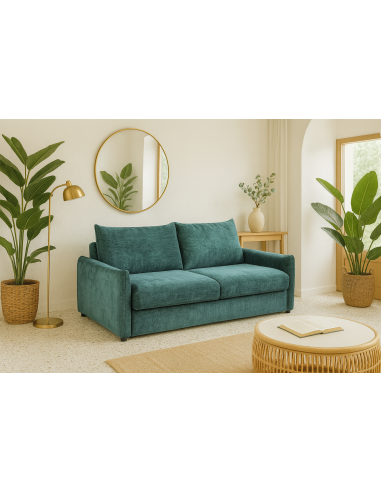 21612 canapé rapido gamma sic astra #02 pearl avec matelas inclus 140*190cm