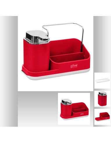 distri savon 4en1 0,3l rou neo L. 21,5 x P. 9 x H. 14 cm