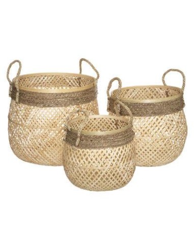 paniers bamb corde rond nat 3/3