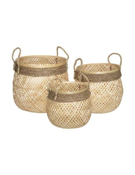 paniers bamb corde rond nat 3/3