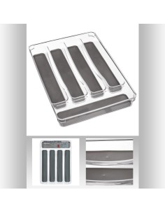 146502 - range couvert pet 5comp ts L. 23 x P. 32,5 x H. 4,5 cm