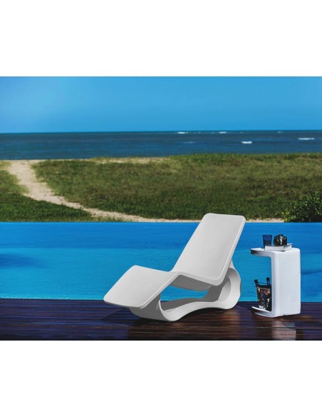 chaise octo white