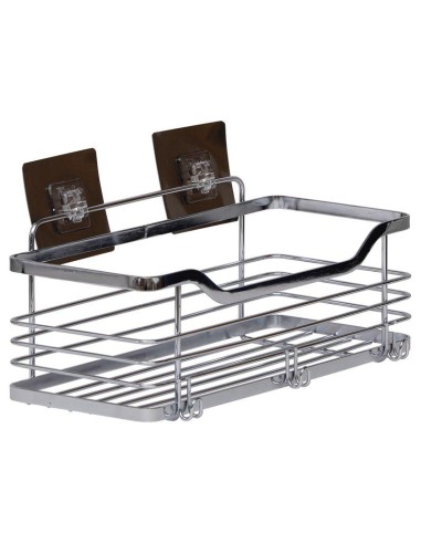 9101999 - grand panier rectangulaire acier inoxydable sur cartes adhesives 3 m -