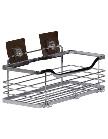 9101999 - grand panier rectangulaire acier inoxydable sur cartes adhesives 3 m -