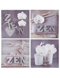toile imp zen/fleur 28x28x1.5
