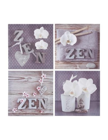 toile imp zen/fleur 28x28x1.5