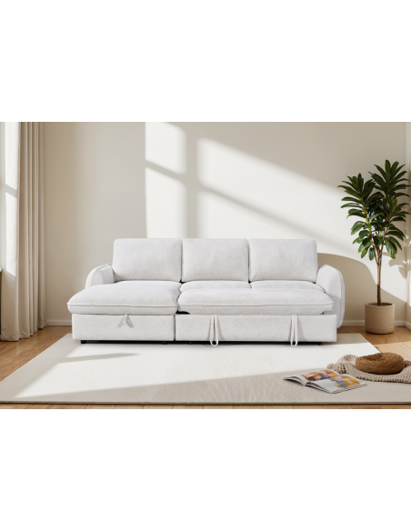 nc25019 canapé angle gauche eleonor xl houston 6 brown (beige)