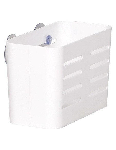 9216100 - panier rectangulaire gm ps sur ventouses - blanc