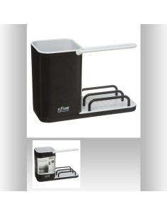 202009 - orga evier 4en1 noir neo L. 21 x P. 9 x H. 14,6 cm