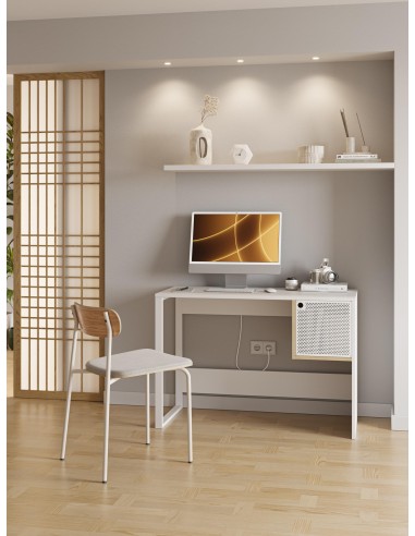 18460 - bureau nela 1p blanc/chéne