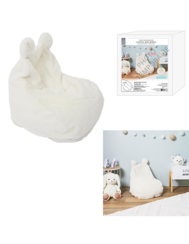 fauteuil poire enfant ted imitation fourrure m1 a1/m1