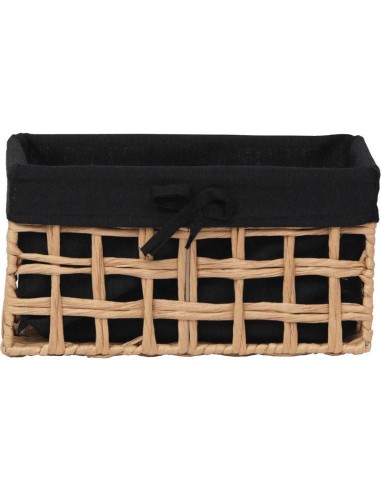 8415710405 - paniere pm papier ajoure tresse forme rectangulaire 30x18x15 cm - n